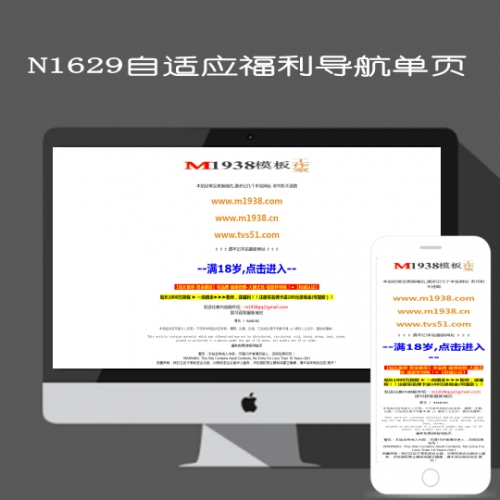 N1630自适应单页福利网址导航
